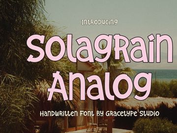 Solagrain Analog | Handwritten Font