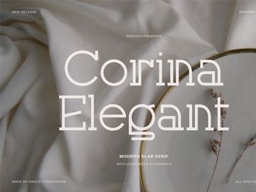 Corina Elegant | Modern Slab Serif