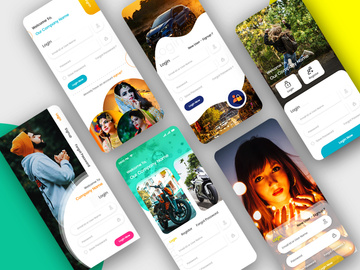 Multi Service App Login, Signup or Signin Screen UI Kits Phase II