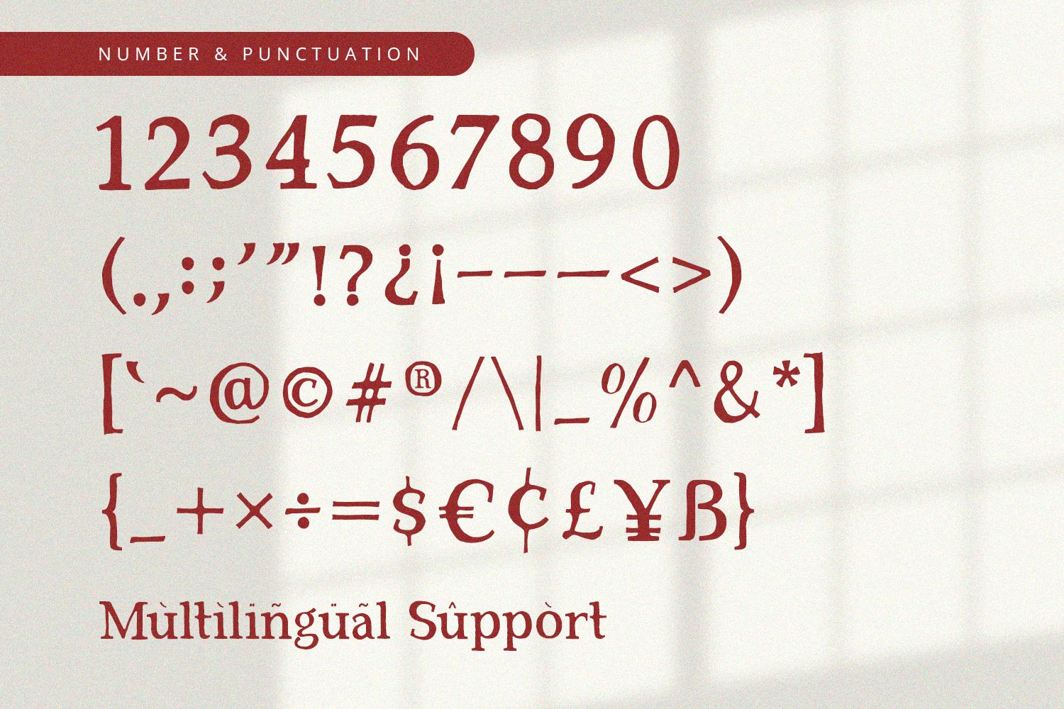 Red Carpet - Serif Font