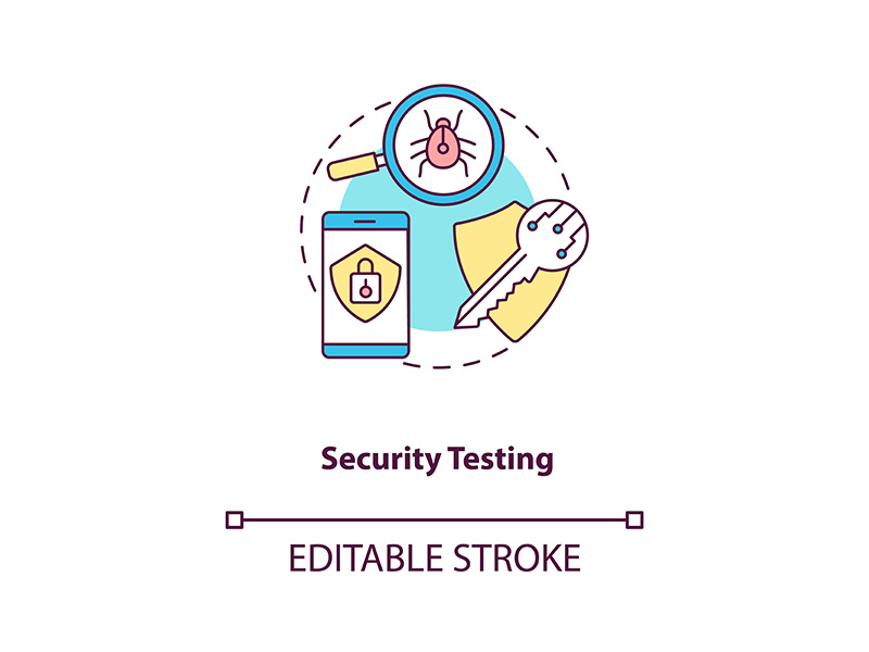 Security testing concept icon by bsd studio ~ EpicPxls