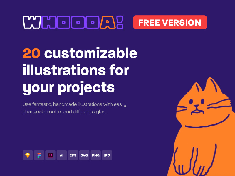 Whoooa! 20 FREE customizable vector illustrations for your ~ EpicPxls