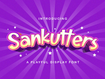 Sankutters - Playful Display Font