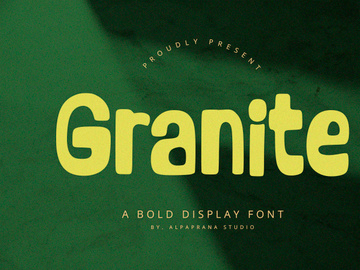 Granite - Bold Display Font