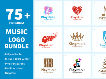 75+ Music Logo Bundle