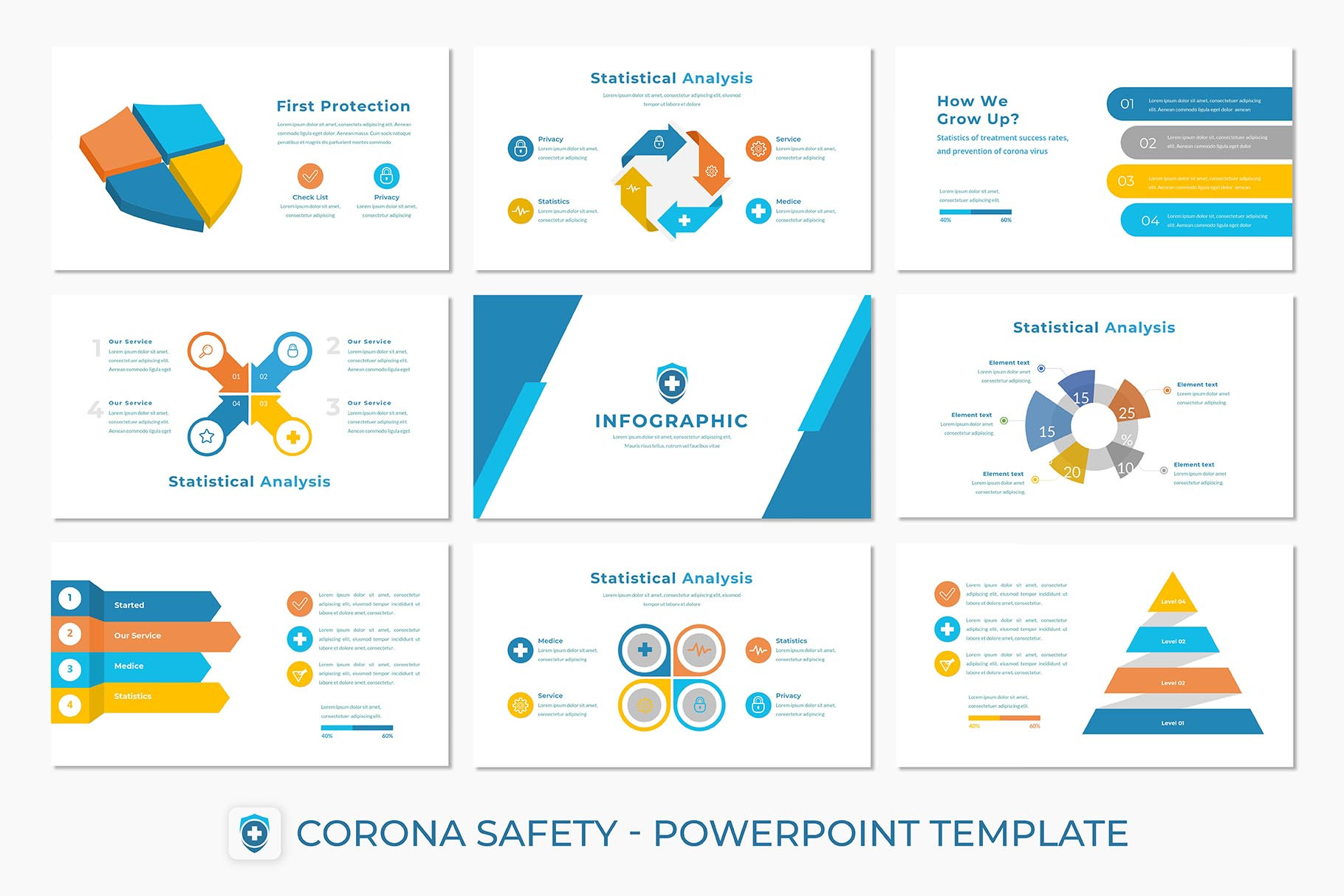 Corona Safety - PowerPoint-Vorlage