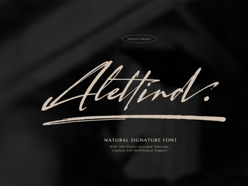 Alletind | Natural Signature Font