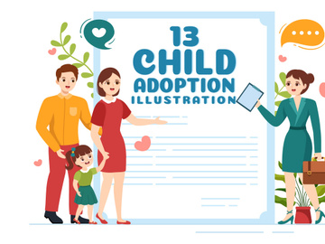13 Child Adoption Agency Illustration