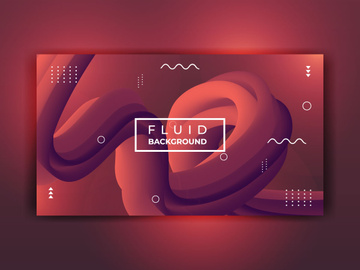 Modern Abstract Fluid Background Template