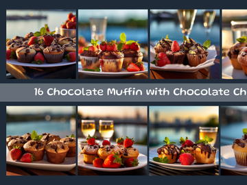 Chocolate Muffin with Chocolate Chips