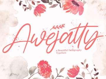 Awejatty - Handwritten Font