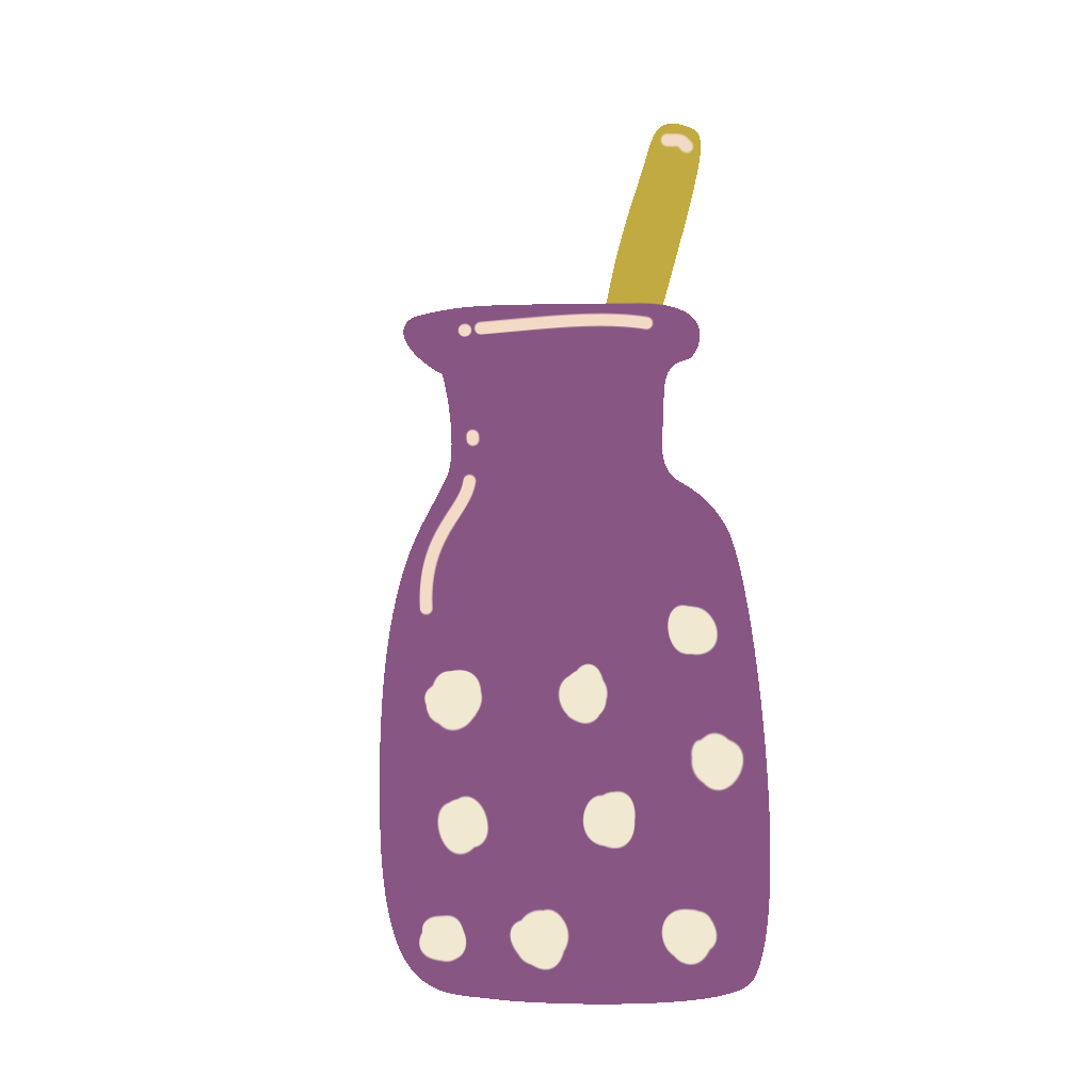 Motion purple green yellow milk tea stickers stamps