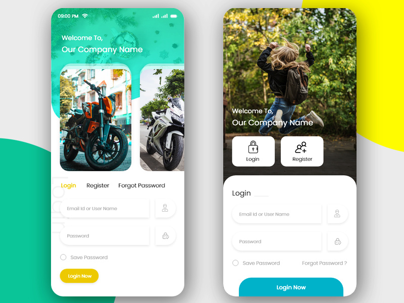 Multi Service App Login, Signup or Signin Screen UI Kits Phase II