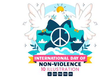 10 International Day of Non-Violence Illustration