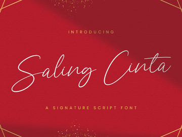 Saling Cinta - Handwritten Font