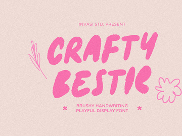 Crafty Bestie - Playful Brush Font
