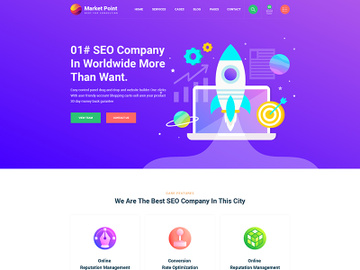 Digital SEO PSD Template