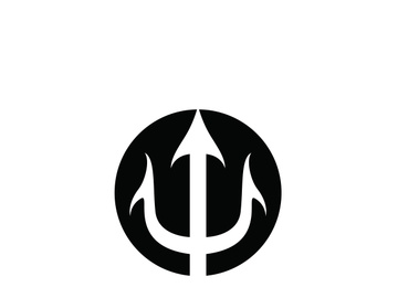Trident Logo Template vector icon illustration design