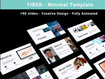 The Fiber - Creative & Minimal Powerpoint Template