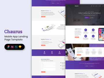 Mobile App Landing Page Template