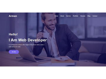 Home Page Header Design Website Template
