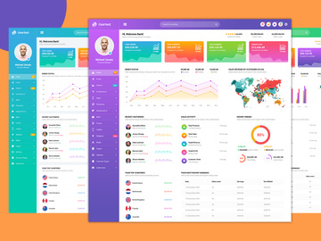 Admin Dashboard PSD Template
