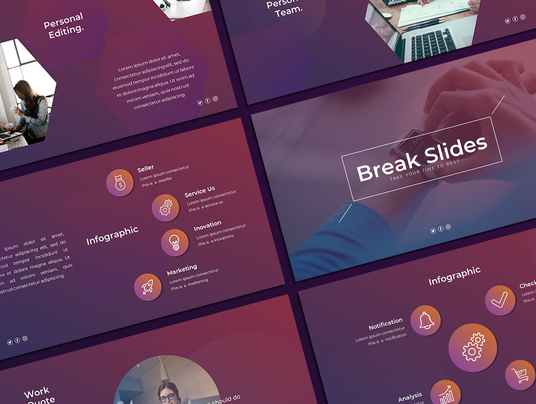 Simplist - Templat PowerPoint Kreatif & Korporat