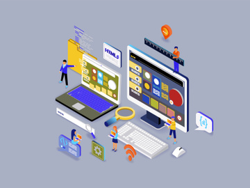 Isometric Modern Business Illustration