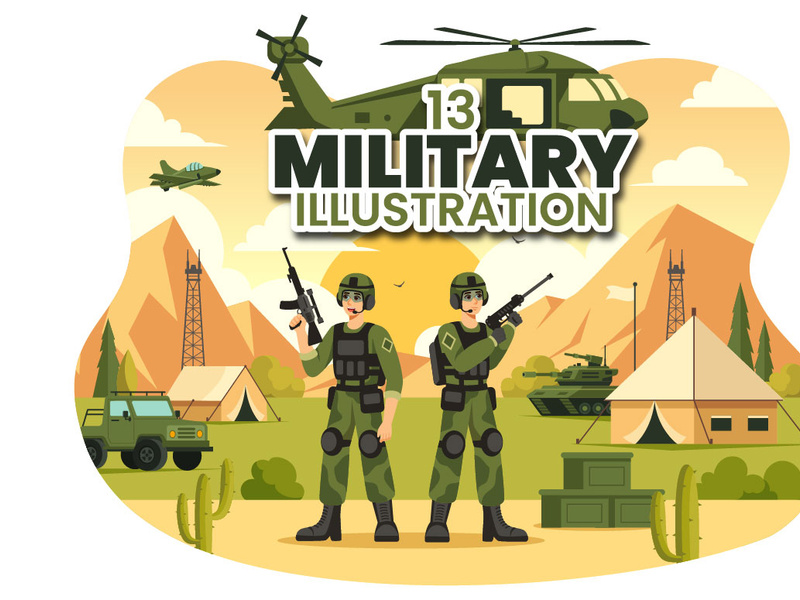 13 Military Army Force Illustration by denayuneep ~ EpicPxls