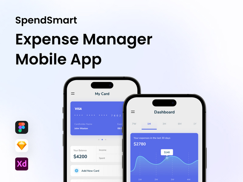 SpendSmart - Expense Manager Mobile App by Agensip ~ EpicPxls