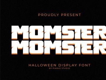 Momster - Halloween Display Font