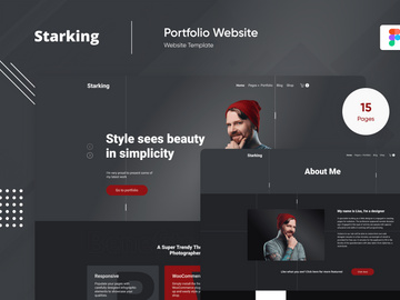 Starking 3 Creative Portfolio And Agency Template Figma Photoshop