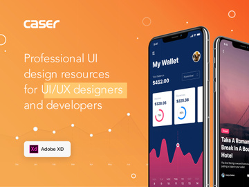 CASER UI Kit - ADOBE XD Version
