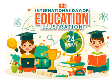 12 International Education Day Illustration