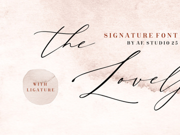 The Lovely - Signature Font