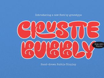 Crustte Bubbly | Hand Drawn Bubble Display