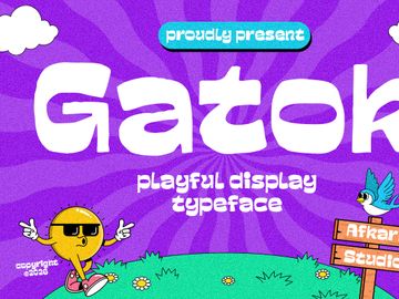 Gatok - Playful Display Typeface