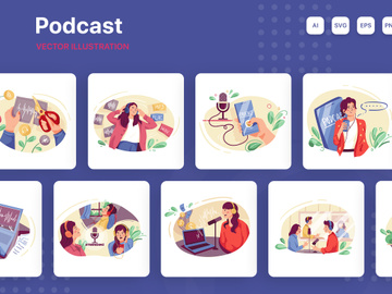 Podcast Illustrations