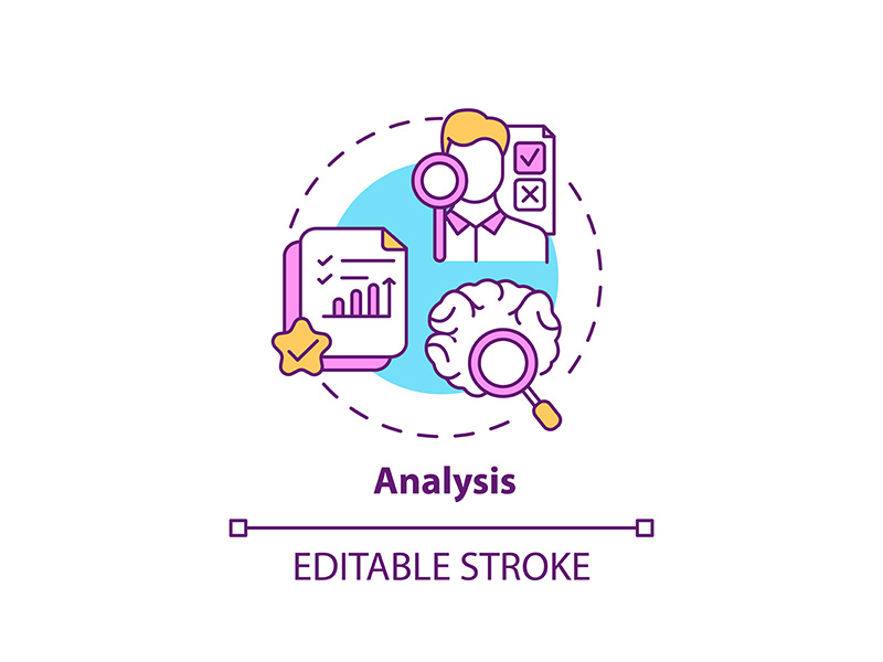 Analysis concept icon by bsd studio ~ EpicPxls
