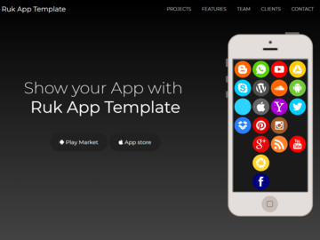Ruk App Landing Template