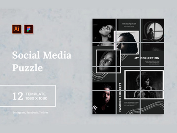 Instagram Puzzle Template V.4