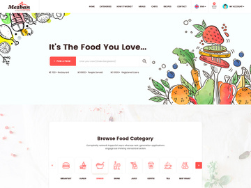 Food Delivery PSD Template
