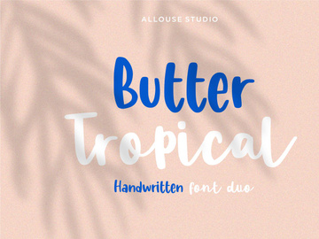 Butter Tropical - Handwritten Font Duo