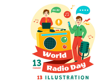 13 World Radio Day Illustration