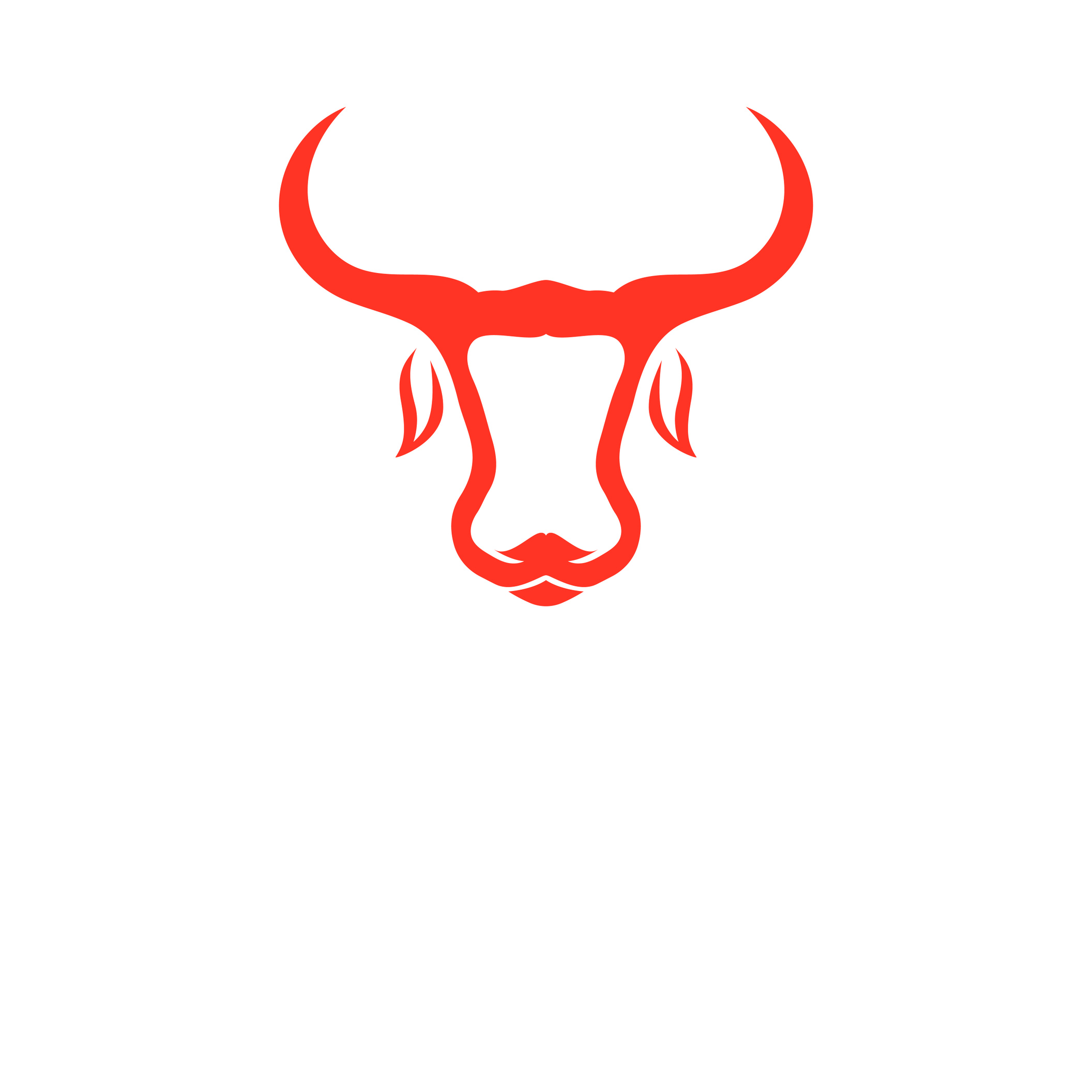 Devil horn red logo icon