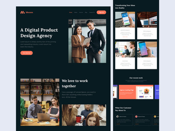 Mezzex - Agency Landing Page