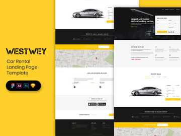 Car Rental Landing Page Template