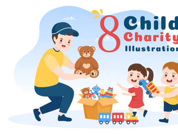 8 Donation Box Toys for Children Illustration