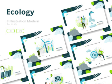 Ecology sets Illustration
