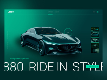 Car hero banner design